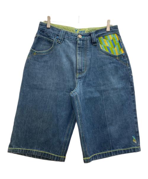 Coogi（クージー）Coogi (クージー) 刺繍デニムハーフパンツ インディゴ サイズ: 86cm (W34)の古着・服飾アイテム