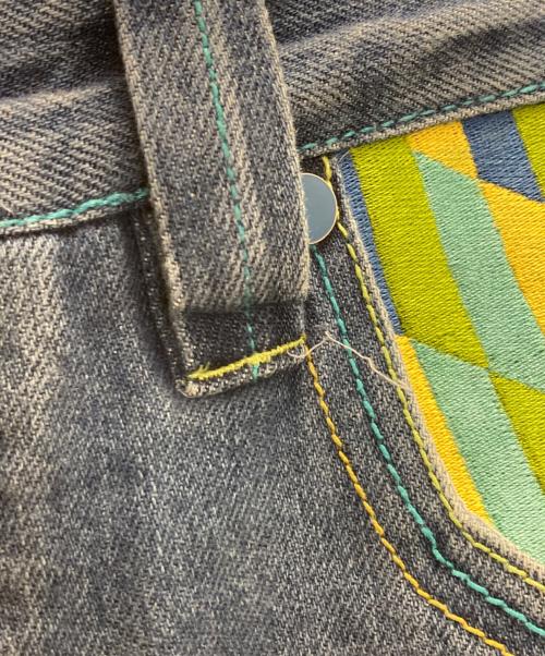 Coogi（クージー）Coogi (クージー) 刺繍デニムハーフパンツ インディゴ サイズ: 86cm (W34)の古着・服飾アイテム