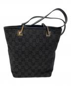 GUCCIグッチ）の古着「GGキャンバストートバッグ」｜ブラック