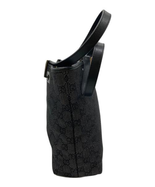 GUCCI（グッチ）GUCCI (グッチ) GGキャンバストートバッグ ブラックの古着・服飾アイテム