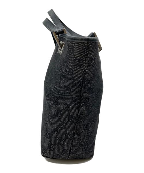 GUCCI（グッチ）GUCCI (グッチ) GGキャンバストートバッグ ブラックの古着・服飾アイテム