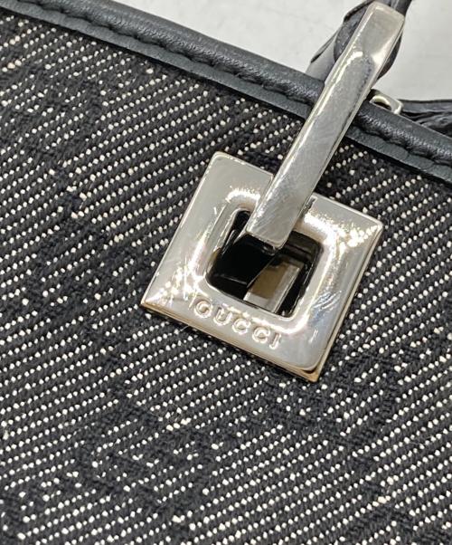 GUCCI（グッチ）GUCCI (グッチ) GGキャンバストートバッグ ブラックの古着・服飾アイテム