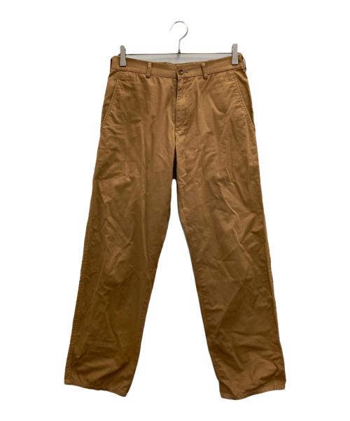 COMME des GARCONS（コムデギャルソン）COMME des GARCONS (コムデギャルソン) コットンストレートパンツ ブラウン サイズ:Sの古着・服飾アイテム