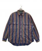 LEVI'Sリーバイス）の古着「90’sストライプシャツ」｜グレー×ブルー