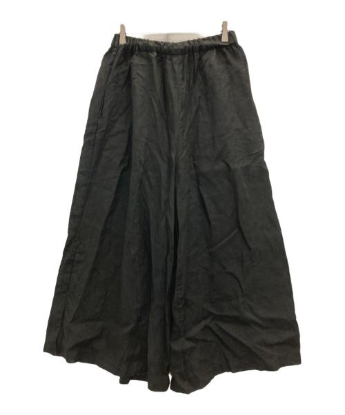 23区（ニジュウサンク）23区 (ニジュウサンク) LIBECOリネンイージーパンツ ブラック サイズ:38の古着・服飾アイテム
