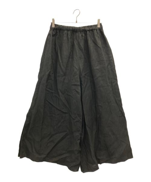 23区（ニジュウサンク）23区 (ニジュウサンク) LIBECOリネンイージーパンツ ブラック サイズ:38の古着・服飾アイテム