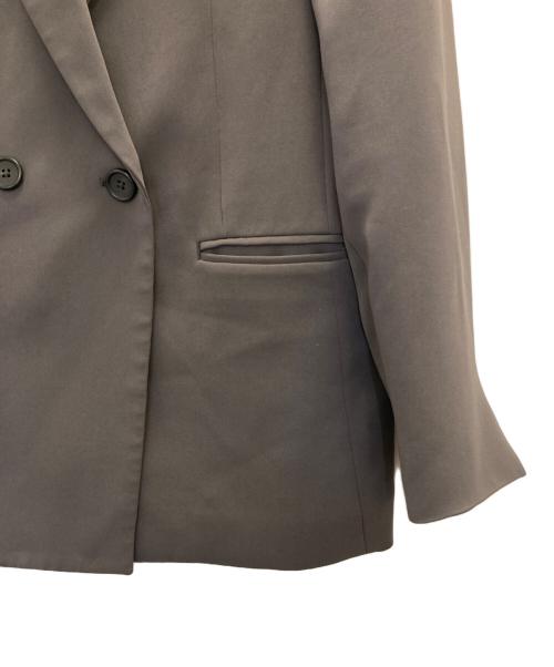 PLST（プラステ）PLST (プラステ) トリアセブレンドダブルジャケット グレー サイズ:Mの古着・服飾アイテム