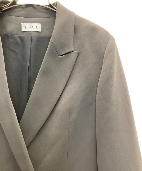 PLST（プラステ）PLST (プラステ) トリアセブレンドダブルジャケット グレー サイズ:Ｌの古着・服飾アイテム