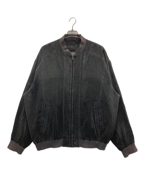 BUGATCHI UOMO（ブガッティウオモ）BUGATCHI UOMO (ブガッティウオモ) シルクジップジャケット ブラック サイズ:XLの古着・服飾アイテム