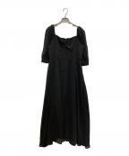 ackaエーシーケーエー）の古着「sheer dot puff one-piece」｜ブラック