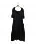 Acka（エーシーケーエー）の古着「sheer dot puff one-piece」｜ブラック