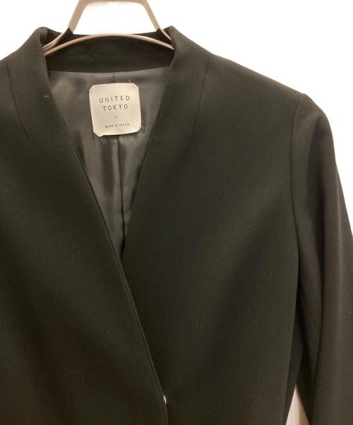 UNITED TOKYO（ユナイテッドトーキョー）UNITED TOKYO (ユナイテッドトーキョー) ノーカラージャケット ブラック サイズ:1の古着・服飾アイテム