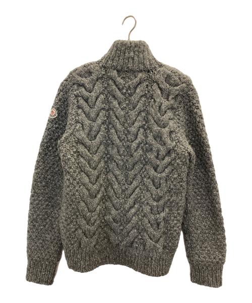 MONCLER（モンクレール）MONCLER (モンクレール) ドライバーズニット グレー サイズ:XLの古着・服飾アイテム