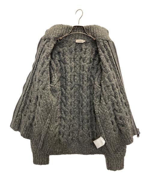 MONCLER（モンクレール）MONCLER (モンクレール) ドライバーズニット グレー サイズ:XLの古着・服飾アイテム