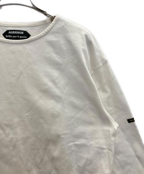 AUBERGE（オーベルジュ）AUBERGE (オーベルジュ) バスクシャツ ホワイト サイズ:42の古着・服飾アイテム