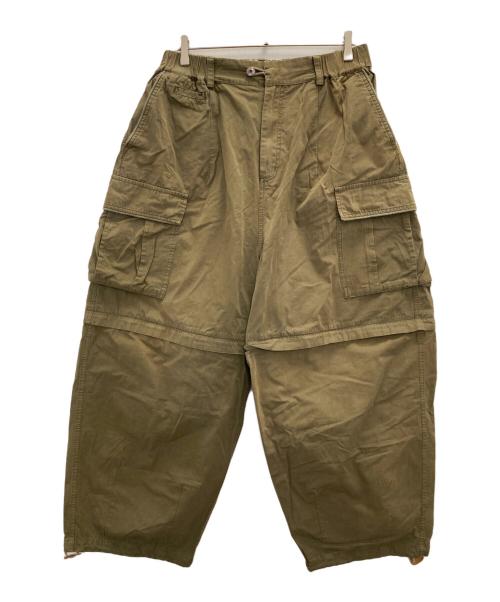 OUTORI（-）OUTORI (-) 2WAYカーゴパンツ オリーブ サイズ:Lの古着・服飾アイテム