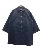 JUSGLITTYジャスグリッティー）の古着「ボンディングAラインコート」｜ネイビー