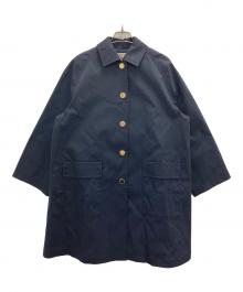 JUSGLITTY（ジャスグリッティー）の古着「ボンディングAラインコート」｜ネイビー