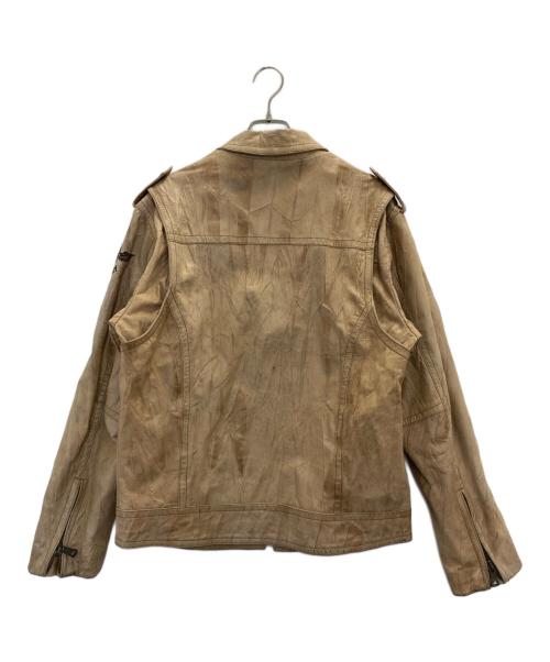 REPLAY（リプレイ）REPLAY (リプレイ) レザージャケット ベージュ サイズ:Ｌの古着・服飾アイテム