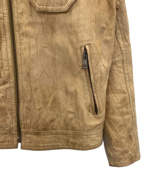 REPLAY（リプレイ）REPLAY (リプレイ) レザージャケット ベージュ サイズ:Ｌの古着・服飾アイテム