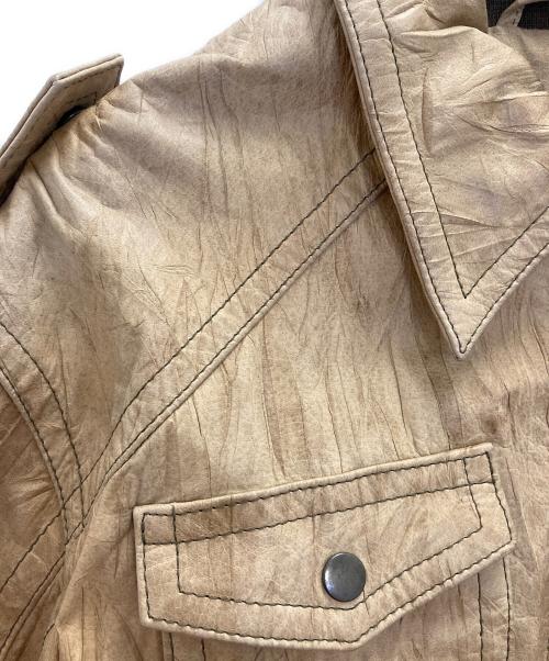 REPLAY（リプレイ）REPLAY (リプレイ) レザージャケット ベージュ サイズ:Ｌの古着・服飾アイテム