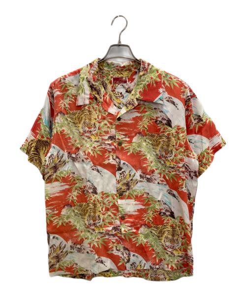 calif usa（カリフォルニアユーエスエー）CALIF USA (カリフォルニアユーエスエー) アロハシャツ オレンジ サイズ:SIZE Freeの古着・服飾アイテム