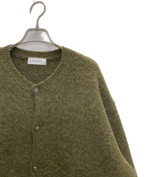 Adam et Rope（アダム エ ロペ）Adam et Rope (アダム エ ロペ) モヘアミックス オーバーサイズ クルーネックカーディガン グリーン サイズ:Ｍの古着・服飾アイテム