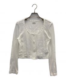 the Barnnet（ザ バーネット）の古着「レースカーディガン」｜ホワイト