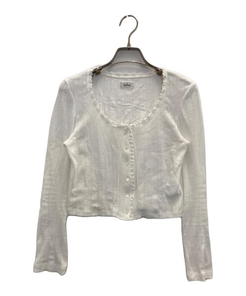 the Barnnet（ザ バーネット）The Barnnet (ザ バーネット) レースカーディガン ホワイト サイズ:不明の古着・服飾アイテム