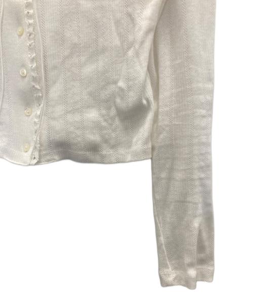 the Barnnet（ザ バーネット）The Barnnet (ザ バーネット) レースカーディガン ホワイト サイズ:不明の古着・服飾アイテム