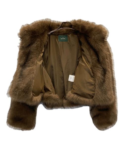 the Barnnet（ザ バーネット）The Barnnet (ザ バーネット) Patine Cropped Eco-Fur Jacket ブラウン サイズ:表記なしの古着・服飾アイテム