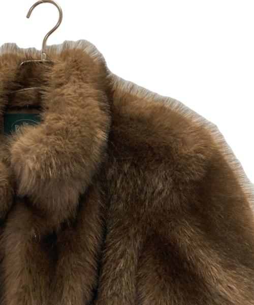 the Barnnet（ザ バーネット）The Barnnet (ザ バーネット) Patine Cropped Eco-Fur Jacket ブラウン サイズ:表記なしの古着・服飾アイテム