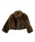 The Barnnet（ザ バーネット）の古着「Patine Cropped Eco-Fur Jacket」｜ブラウン