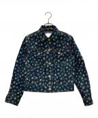 COACHコーチ）の古着「フラワーデニムトラッカージャケット」｜インディゴ