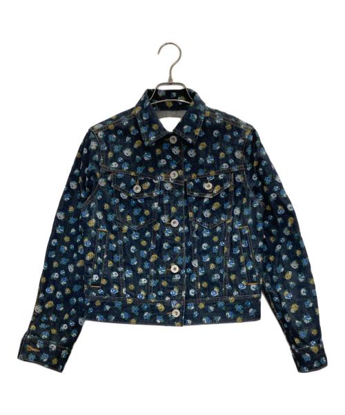 COACH（コーチ）COACH (コーチ) フラワーデニムトラッカージャケット インディゴ サイズ:XSの古着・服飾アイテム