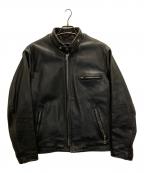 Schottショット）の古着「シングルライダースジャケット」｜ブラック