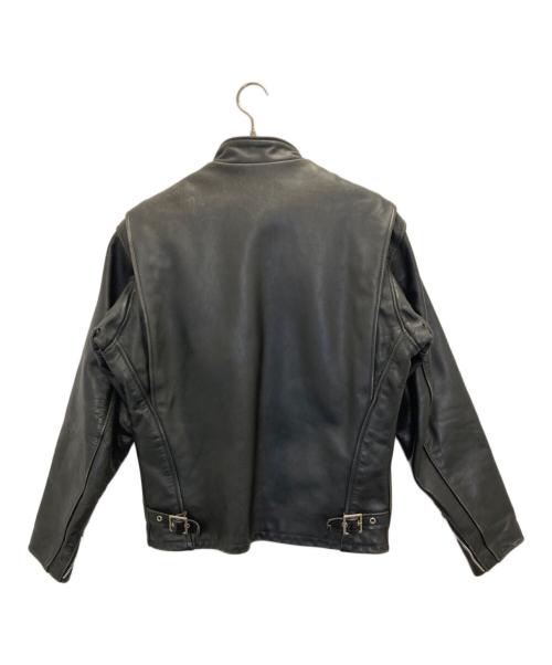 Schott（ショット）Schott (ショット) シングルライダースジャケット ブラック サイズ:38の古着・服飾アイテム