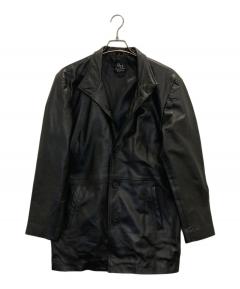 中古・古着通販】Denham (デンハム) レザージャケット ブラック サイズ