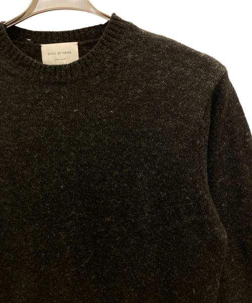 STILL BY HAND（スティルバイハンド）STILL BY HAND (スティルバイハンド) ダメージ風プルオーバーニット ブラック サイズ:46の古着・服飾アイテム