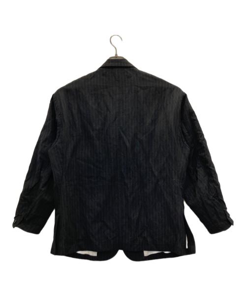 NICENESS（ナイスネス）NICENESS (ナイスネス) D.SLASH / D.スラッシュ( オーバーダイストライプ アーミッシュジャケット ) ネイビー サイズ:Ｌの古着・服飾アイテム