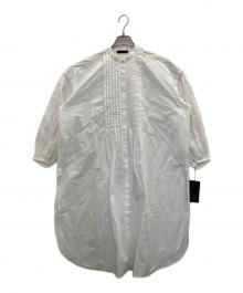 TOMORROW LAND（トゥモローランド）の古着「ホワイトコンビネーション サークルレースロングブラウス」｜ホワイト