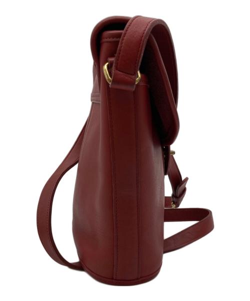 COACH（コーチ）COACH (コーチ) クラブタンレザーショルダーバッグ レッドの古着・服飾アイテム