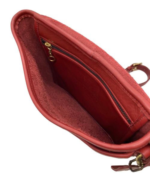 COACH（コーチ）COACH (コーチ) クラブタンレザーショルダーバッグ レッドの古着・服飾アイテム