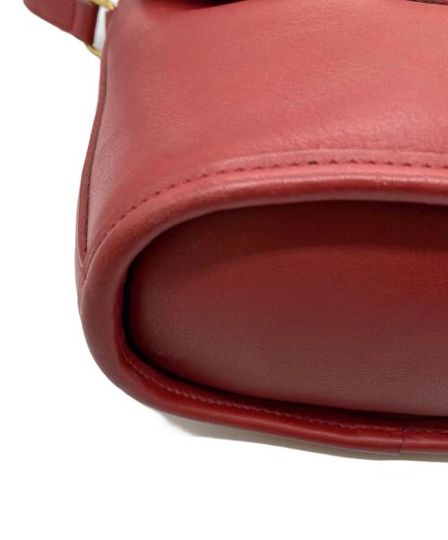 COACH（コーチ）COACH (コーチ) クラブタンレザーショルダーバッグ レッドの古着・服飾アイテム