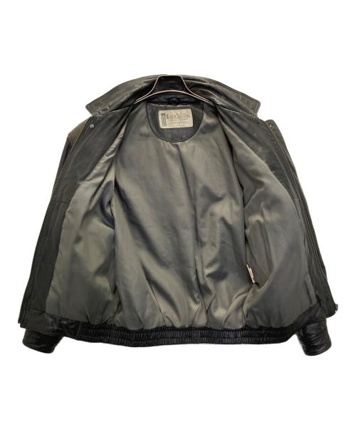 Nicole StGilles（ニコルサンジル）Nicole StGilles (ニコルサンジル) カウレザーブルゾン ブラック サイズ:Ｌの古着・服飾アイテム