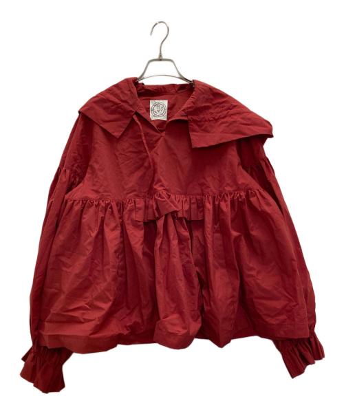 Madder Madder（マダマダ）madder madder (マダマダ) CANDY SLEEVE ANORAK - AUTUMN LEAVES レッド サイズ:サイズ表記なしの古着・服飾アイテム