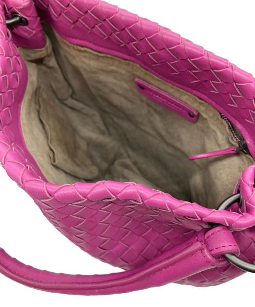 BOTTEGA VENETA（ボッテガベネタ）BOTTEGA VENETA (ボッテガベネタ) イントレチャートワンショルダーバッグ ピンクの古着・服飾アイテム