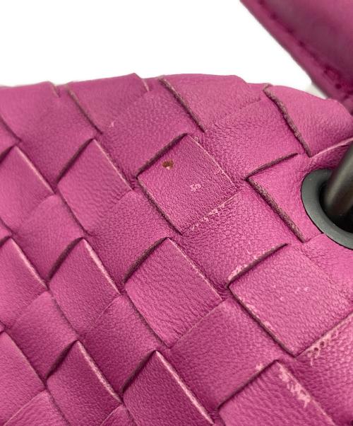 BOTTEGA VENETA（ボッテガベネタ）BOTTEGA VENETA (ボッテガベネタ) イントレチャートワンショルダーバッグ ピンクの古着・服飾アイテム