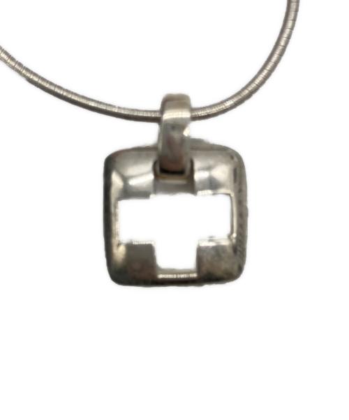 TIFFANY & Co.（ティファニー）Tiffany & Co. (ティファニー) ピアスドクロスネックレス シルバーの古着・服飾アイテム
