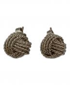 TIFFANY & Co.ティファニー）の古着「サマセットツイストノットピアス」｜シルバー